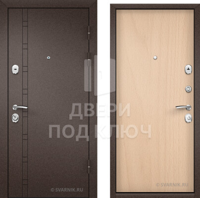 Входная металлическая уличная дверь на заказ ДПК-4225